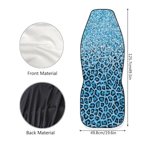 Leopard Print Universal Car Seat Covers Front Seats Only,Fit Most Cars,Sedan,Truck,SUV - color: Leopard Print 86