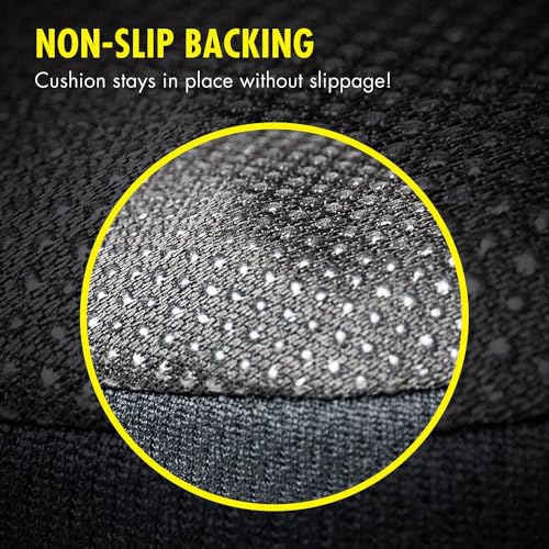 HEALTHMATE Comfy Gel Cushion Gel Seat Cushion for Long Sitting for Back, Sciatica and Tailbone Pain Relief, for Office Chair, Car, Wheelchair, Long Trips (Square) - size: Square