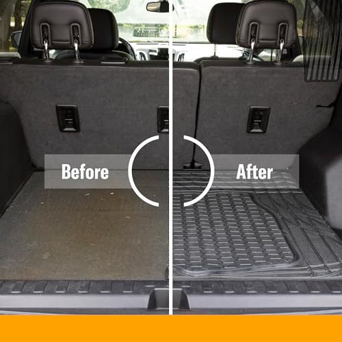 Armor All Heavy-Duty Cargo Mat, Universal Fit Mat for Cars, Trucks, SUVs — Black - color: Black, style: Cargo Mat