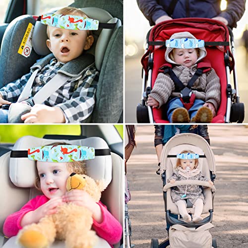 Baby Carseat Head Support,Car seat Straps Pillow Support Ban,Stroller Neck Relief Strap Headrest,Slumber Sling Sleep Positioner for Toddler Infants Child Children Kids - color: Yellow