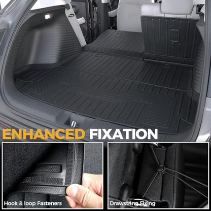 Cargo Mat for Honda HR-V 2026 2025 2024 2023(Hybrid & Gasoline), Full Coverage All Weather Trunk Cargo Liner with Backrest Protectors for Honda HRV Accessories