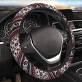 Steering Wheel Cover Red Aztec Southwest Car Accessories for Women Men Girls Aztec Western Ethnic Steering Wheel Protector, Gray Anti Slip Auto Steering Wheel Wrap Cover, Maya - color: Aztec