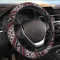 Steering Wheel Cover Red Aztec Southwest Car Accessories for Women Men Girls Aztec Western Ethnic Steering Wheel Protector, Gray Anti Slip Auto Steering Wheel Wrap Cover, Maya - color: Aztec