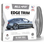 All-Fit Automotive Car Door Edge Protector – Universal DIY Edge Trim to Prevent Scratches & Dings – Flexible Adhesive Molding Trim for Cars, Trucks & SUVs (10 Ft - Silver) - color: Silver