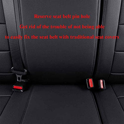 EKR Tacoma Leather Car Seat Covers Custom Fit for Toyota Tacoma 2012 2013 2014 2015 (Regular Seats) - Truck Seat Covers Full Set,Faux Leather(Black) - color: Leather (Black), size: 2012-2015 Tacoma Full Set (Regular Seats)