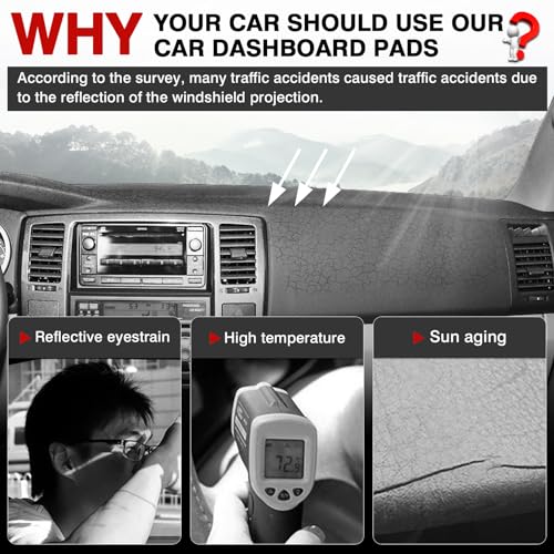 Autorder Dashboard Cover Mat for Toyota 4Runner 2003 2004 2005 2006 2007 2008 2009 Accessories Dash Cover Upgrade Velvet Dash Mat Sunshade Glare UV Rays Protector (Without Dash Speaker) - size: 2003-2009 Toyota 4Runner