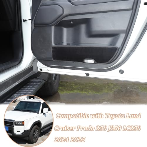 Car Door Anti Kick Pad Compatible with Toyota Land Cruiser 250 Prado LC250 J250 /Lexus GX 2024 2025,Car Door Anti-Dirty Mat Dust Resistant Protector Cover Car Accessories