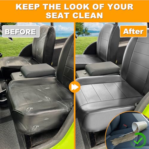 Seat Covers Compatible with 1965-1979 Jeep CJ5, 1976-1980 Jeep CJ7, Front Low-Back Bucket Driver & Passenger Seat - color: charcoal
