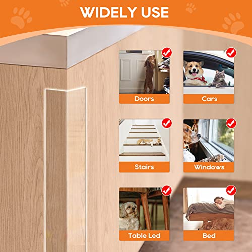 Door Protector from Dog Scratching, Window Sill Protector, Clear Sided Shield Protection Barrier Anti Cat, Dog Scratching, Slobbering, and Clawing Furniture, Glass, Car Door, Couch 4in x 10' - size: 10ft X 4in