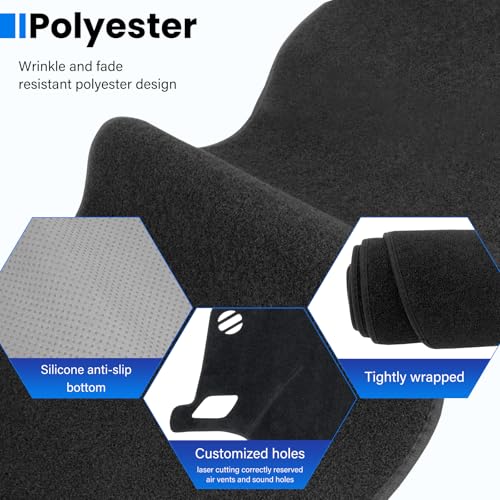 Dash Cover Mat Compatible with Hyundai Sonata 2015 2016 2017 2018 2019 Dashboard Cover for Pad Custom Car Dashboard Interior Accessories Ornament - size: Compatible with Sonata 2015-2019
