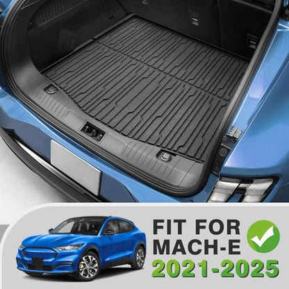 Vehicle Mat Cargo Liner Trunk Compatible with Mach-E 2026 2025 2024 2023 2022 2021Accessories All Weather Protection Heavy Duty Waterproof Easy to Clean Cargo Mat(Upgraded Trunk Liner)