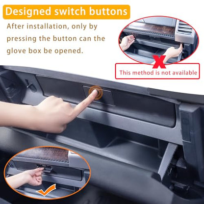 Glove Box Organizer Compatible with 2015-2020 Ford F150 Accessories Interior Hidden Glove Storage Compartment Organizer Tray ABS Materials - size: 15-20 F150