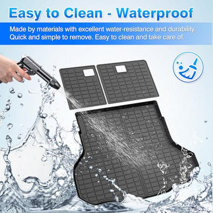 K4 Cargo mat - Trunk Mat for Kia K4 2025 2026, All Weather Trunk Mat for K4 Accessories, Heavy Duty Rubber Mats, Car Accessories - size: 4)Kia K4 25-26