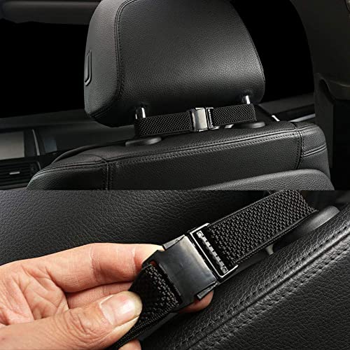 Black Panther 1 Pair Luxury Car Seat Covers Protectors, Universal Anti-Slip Driver Seat Cover with Partial Backrest Coverage (Middle Part Only), Diamond Pattern, Compatible with 95% Cars (Black) - color: Diamond Pattern - Black
