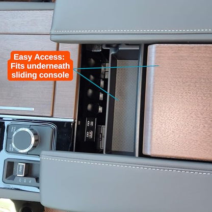Vehicle OCD - Center Console Organizer Tray for Toyota Tundra (2022-2026) / Sequoia (2023-2026) – Made in USA - NOT Compatible with Center Console Safe - SLX184 - size: 2022-2026, style: Tray