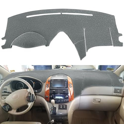Dash Cover Mat Custom Fit for Toyota Sienna 2004-2010, Dashboard Cover Pad Carpet Protector (Dark Gray) F99 - color: 04-10 DarkGray