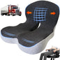 Memory Foam Seat Cushion for Long Sitting,Chair Pads,L-Shaped Ergonomic Design for Office Chair & Truck Drivers,Improve Comfort During Prolonged Sitting(Black Gray)
