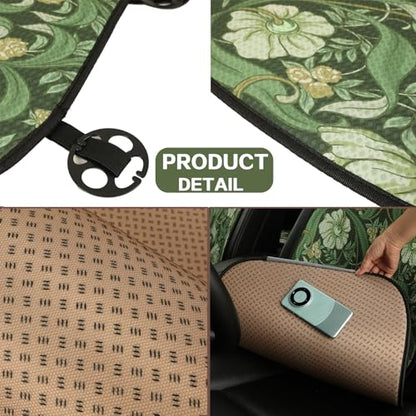 Car Seat Covers Set, 2 - Front Seat Full Set,Mushroom Honeycomb Knit Fabric, Breathable & All - Season Universal Automotive Seat Protectors - color: Mushroom, size: 2 Front-Seat