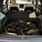 Universal Car Trunk Mat 29" x 39", Black and Gold Roses All Weather Trunk Protection Cargo Liner, Durable Cargo Mat Rear Trunk Liner, Stylish Vehicle Interior Accessories Suitable for Most Car Models - color: Black and Gold Roses