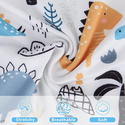 Metplus Car Seat Cover Baby, No Touch Sign Carseat Canopy, Nursing Breastfeeding Covers, Stretchy Universal Fit, Multi-Use for Stroller/Shopping Cart/High Chair, Gender Neutral Shower Gift - color: Dinosaur