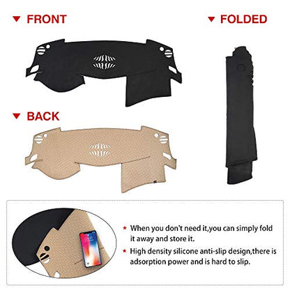 Autorder Dashboard Cover Mat for 2013-2018 Nissan Altima Accessories Dash Cover Flannel Dash Mat Sunshade Glare UV Rays Protector - size: 2013-2018 Nissan Altima