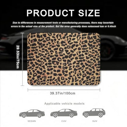 Car Trunk Mat - Universal Size 29" x 39", Leopard Print Pattern Cargo Liner, Car Accessory for SUVs/Sedan/Wagons, Durable Protective Mat, Trunk Liner for Families/Travel Enthusiasts - style: Leopard Print-3