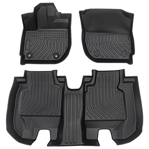 All Weather Rubber Car Floor Mats Compatible with 2016-2022 Honda HR-V,TPE Rubber Full Set Includes 1st 2nd Row Front Maximum (for 2016-2022 Honda HR-V) - color: for 2016-2022 Honda HR-V