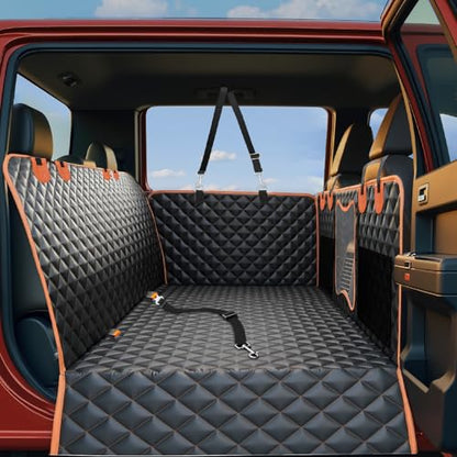 Back Seat Extender for Dogs,Dog Car Seat Cover for Back Seat with Hard Bottom Holds 500 lbs,Car Seat Protector,Waterproof Extender for Dogs,Pet Bed for Full Size F150/RAM1500/Silverado Crew Cab Pickup - size: For Full Size Truck