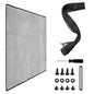 Rv Screen Door Protector, Lightweight Foldable Nylon Mesh Door Guard, 24.2-20.2 Inch, Scratch-Resistant Cover for Dogs & Kids, Easy Install Travel-Friendly Camper Entrance Protection, Black