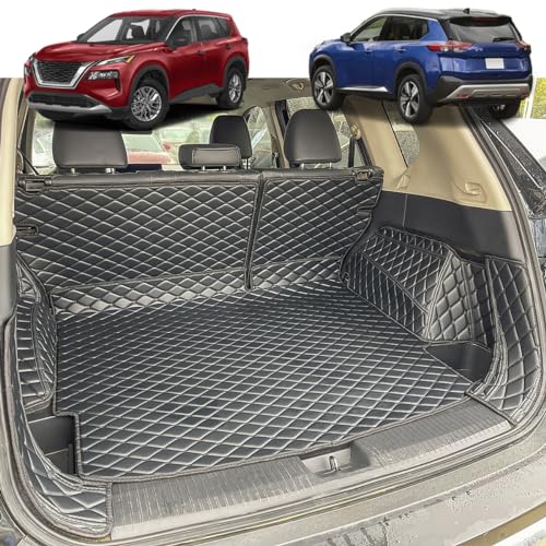 Cargo Mat Compatible with 2021-2026 Nissan Rogue Trunk Mat and Rear Backrest Mat Cargo Liners (not fit Rogue Sport)