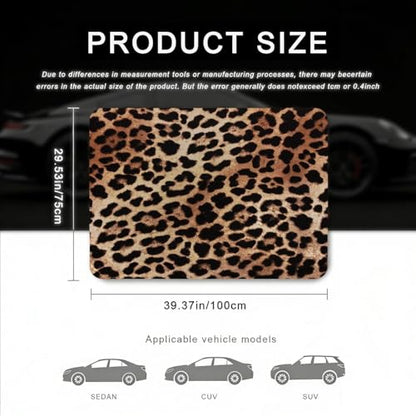 Car Trunk Mat - Universal Size 29" x 39", Leopard Print Pattern Cargo Liner, Car Accessory for SUVs/Sedan/Wagons, Durable Protective Mat, Trunk Liner for Families/Travel Enthusiasts - style: Leopard Print-1