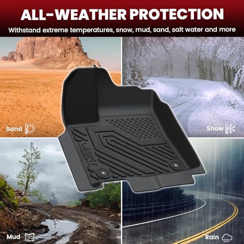 LASFIT Floor Mats for Nissan Murano 2025-2026, Custom Fit All Weather Protection TPE Durable Floor Liners for 2025-2026 Murano SV/SL/Platinum 1st & 2nd Row Front & Rear Car Mats, Black - size: 1)For Nissan Murano | 2025-2026