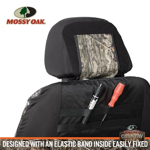 Mossy Oak Camo Seat Covers Low Back - Made with Rip-Stop Oxford Fabric, Airbag Compatible, Universial Fit Most Bucket Seats - Official Licensed Product - color: Oxford Low Back