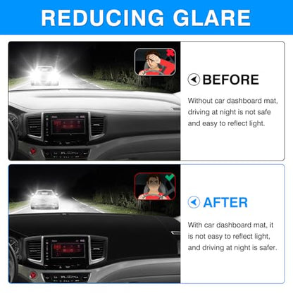 Autorder Dashboard Cover Mat for Honda Pilot 2016-2022 / Passport 2019-2025 / Ridgeline 2017-2025 Accessories Dash Cover Upgrade Flannel Dash Mat Sunshade Glare UV Rays Protector - size: 2016-2022 Honda Pilot