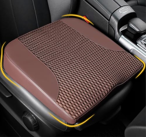 Lofty Aim Car Seat Cushion, Comfortable Memory Foam Seat Pillow for Driving, Sciatica-Back Pain Relief, Cushion for Car-Truck, Office, Wheelchair - Brown - color: Brown