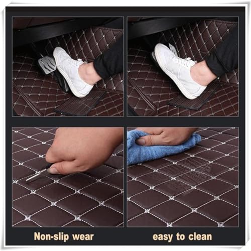 Customize Floor mats for car fit 99% Sedans SUV Sports,Custom Automotive Floor mat Fit Truck, All Weather Men Women Car Protection Pads Non-Slip auto Floor Liners (Black), RH2206UPR