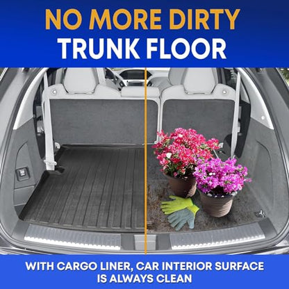 Premium Cargo Liner for Acura MDX 2014-2020 - 100% Protection - Custom Fit Car Trunk Mat - Easy-to-Wash & All-Season Black Cargo Mat - 3D Shaped Laser Measured Trunk Liners for Acura MDX 2014-2020. - size: Trunk liner 2014-2020