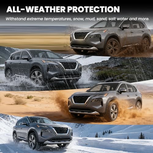 LASFIT Floor Mats & Backrest Mats & Cargo Mat for Nissan Rogue 2026 2025 2024 2023 2022 2021 (Not Fit Rogue Sport), All Weather TPE Custom Fit Floor Liners Car Mats Accessories, Black - size: 1)For Nissan Rogue | 2021-2026 | Full