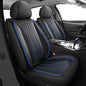 MIROZO Seat Covers Full Set,Universal Car Seat Covers Waterproof Seat Covers Leather Vehicle Seat Covers Automotive Seat Cushion for Most Sedan, Truck and SUV (Full Set, Black and Blue) - color: Black And Blue, size: 5PCS Full Set