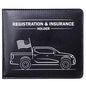 CANOPUS Car Registration & Insurance Holder with Magnetic Closure, Vehicle Document Organizer, Auto Glove Box Wallet, Includes 2 EZ Pass Strip Sets – Truck - color: Black, size: Truck