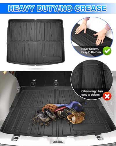 Cargo Liner for Jeep Compass 2017-2025 All Weather Trunk Mat for Compass Accessories Cargo Mat TPE Heavy Duty Anti-Slip