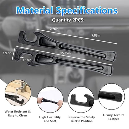【Compatible with Honda Accord】 Seat Gap Filler,No Drop Seat Guard Compatible with Honda Accord,Drop Seat Guards for Cars(2Pcs),Emergency Keychain Car Escape Tool(2Pcs)
