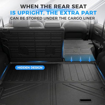 Cargo Mat Fit for Nissan Rogue 2021-2026, Rear Trunk Mat & Back Seat Backrest Protectors, Custom Fit TPE All-Weather Cargo Liner, Waterproof & Non-Slip Rogue Accessories (Not for Rogue Sport) - size: Fit for Nissan Rogue