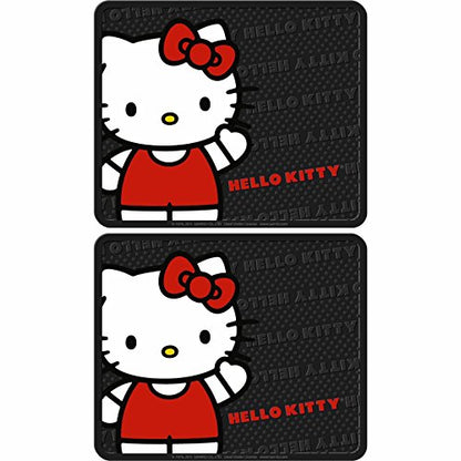Plasticolor Rear Seat Utility Rubber car Truck SUV Floor Mats - Hello Kitty Sanrio Waving - Pair