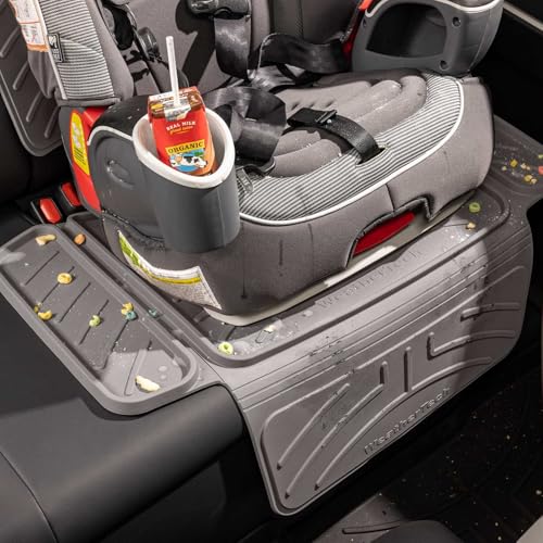 WeatherTech Child Car Seat Protector with Back | Spill Protection, Prevents Seat Compression, Grey - color: Grey, size: Seat with Back