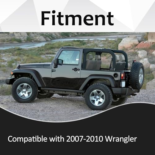 Rear Seat Belt Turning Loop Cover Compatible with Wrangler JK 2007-2010 Replace#:5HU37XDVAC - size: 5HU37XDVAC