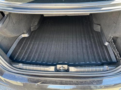 Premium Cargo Liner for Maserati Ghibli 2014-2024 Sedan - 100% Protection - Custom Fit Car Trunk Mat - All-Season Black Cargo Mat - 3D Shaped Laser Measured Trunk Liners for Maserati Ghibli