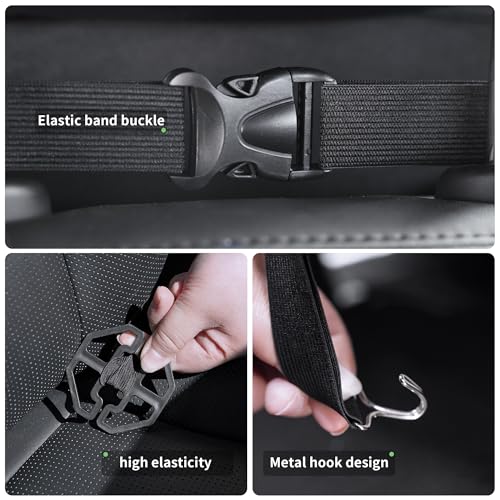 2 Pack Seat Back Protector, Kick Mats Back Seat Protector for Kids Feet Car Seat with Car Back Seat Organizer, Seat Back Protector Cover for Back of Front Seats - Protect against dirt and scuffs
