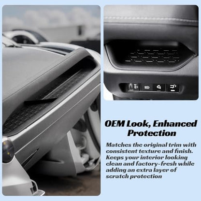CARFIB Driver Storage Box Organizer Mat Fit for Toyota RAV4 2025-2019 Passenger Side Mats Glove Box Organizer Tray Interior Insert Accessories - style: Driver + Passenger