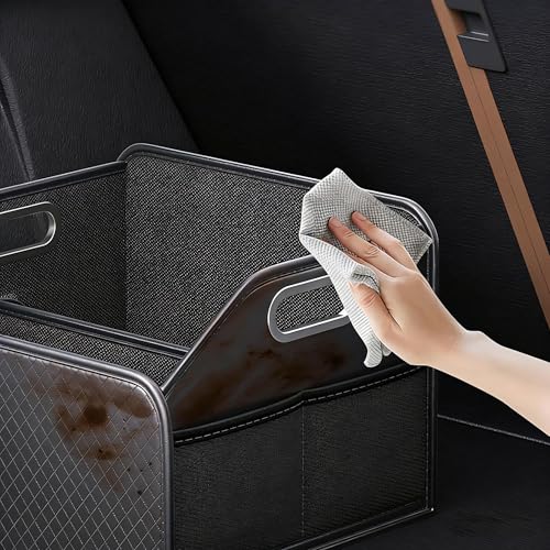 Car Trunk Organizer and Car Storage,Collapsible Multi-Compartment Car Organizers, Waterproof Foldable Luggage Bag with 4 Pockets，Suitable for Any Car